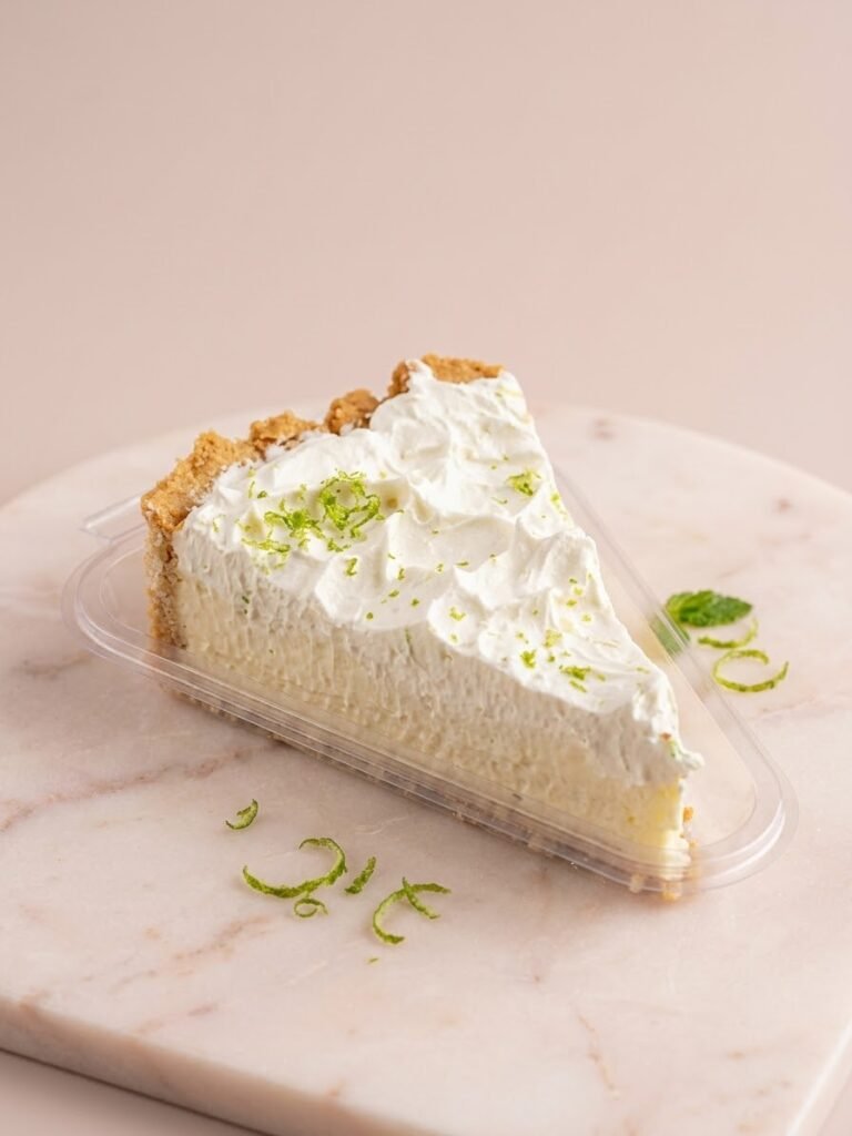 Fatias de torta de limão